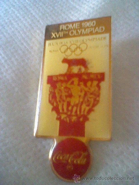 Coleccionismo deportivo: Pin Coca Cola Roma 1960 - Foto 3