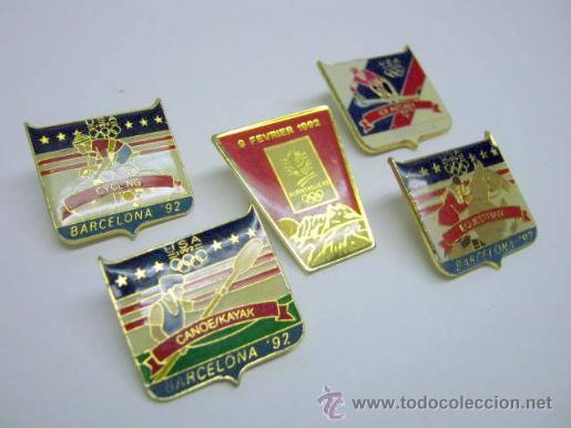 Sports collectibles: LOTE PIN OLIMPIADAS BARCELONA '92 & ALBERTVILLE '92 - USA - COLECCION PINES DEPORTES
