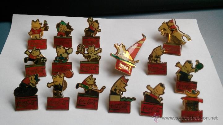 Coleccionismo deportivo: coleccion de pins  de cobi  cocacola - Foto 1