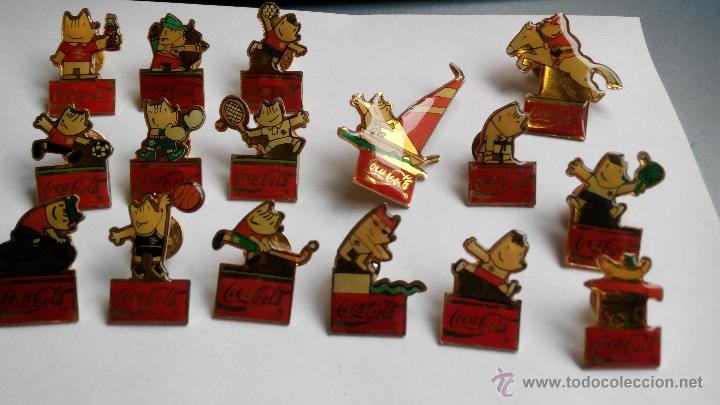 Coleccionismo deportivo: coleccion de pins  de cobi  cocacola - Foto 2