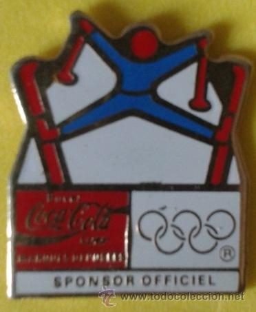 Coleccionismo deportivo: PIN OLIMPICO SKI COCA-COLA - Foto 1