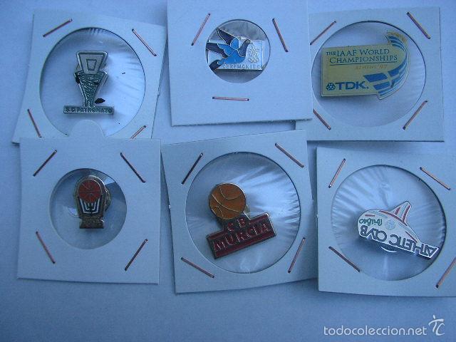 Coleccionismo deportivo: LOTE DE 6 PINS DE BASQUET - Foto 1
