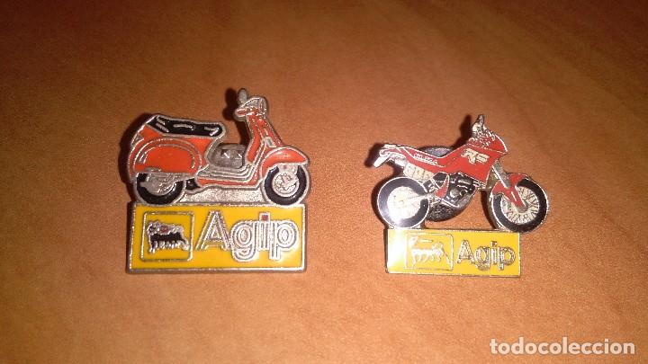 Coleccionismo deportivo: 2 pin de agip - Foto 1