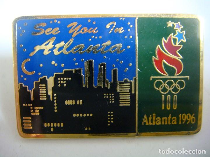 Sammelleidenschaft Sport: PINS ESMALTADOS DE LA OLIMPIADA ATLANTA 1996 SEE YOU ATLANTA -CAJ-N&ordm;1 CA-6