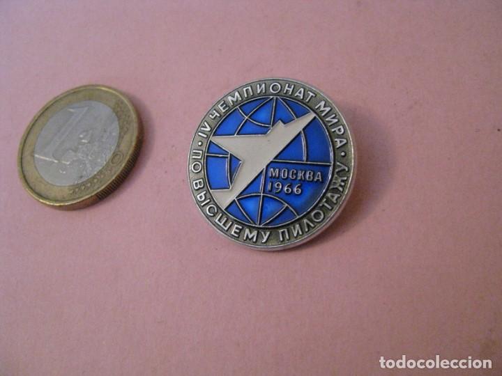 Sammelleidenschaft Sport: PIN DE URSS, RUSIA. CAMPEONATO MUNDIAL DE VUELO ACROB&Aacute;TICO. MOSCU 1966.