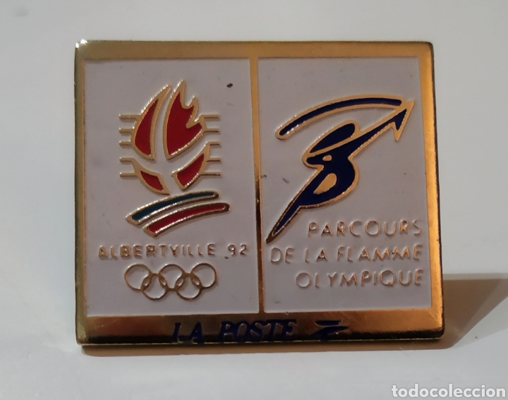 Coleccionismo deportivo: Pin Alberville 92.La poste - Foto 1