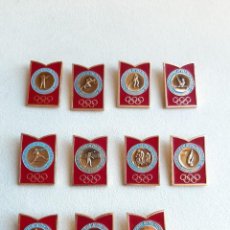 Coleccionismo deportivo: 11 PINS INSIGNIAS JUEGOS OLÍMPICOS MOSCÚ 1980. Lote 238777670