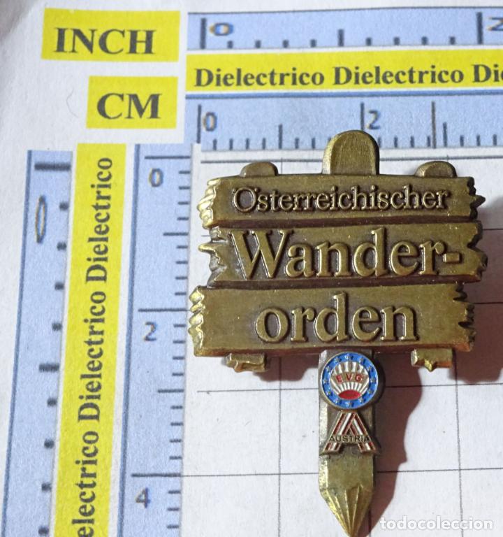 Sammelleidenschaft Sport: BROCHE INSIGNIA DEPORTES. SENDERISMO MARCHA ALPINA EN AUSTRIA. WANDERORDEN