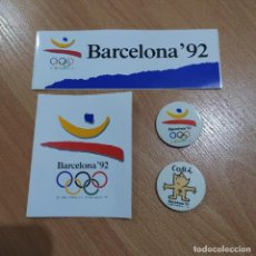 Coleccionismo deportivo: PACK PINS + PEGATINAS OLIMPIADAS BARCELONA 1992. Lote 322219828