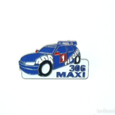 Coleccionismo deportivo: 19- PIN METALICO COCHE PEUGEOT 306 MAXI Nº1 ORIGINAL AÑOS 90 BADGE RALLY WRC CAR PINS. Lote 385798779