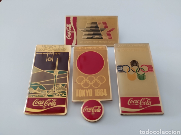 Coleccionismo deportivo: 7 pins Ol&iacute;mpicos Coca Cola - Foto 3