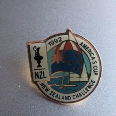Coleccionismo deportivo: NEW ZEALAND CHALLENGE - PIN -AMERICA'S CUP 1992 - MUY DIFICIL - IPC - 2,3 CM