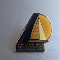 Coleccionismo deportivo: THE SWEDISH AMERICA'S CUP CHANLLENGE 1992 - PIN SUECIA SAN DIEGO - IPC - 2,8X2,5