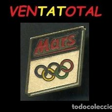 Coleccionismo deportivo: ANTIGUO PIN CHOCOLATE MARS DE LAS OLIMPIADAS MEDIDA 2 X 2 CENTIMETROS