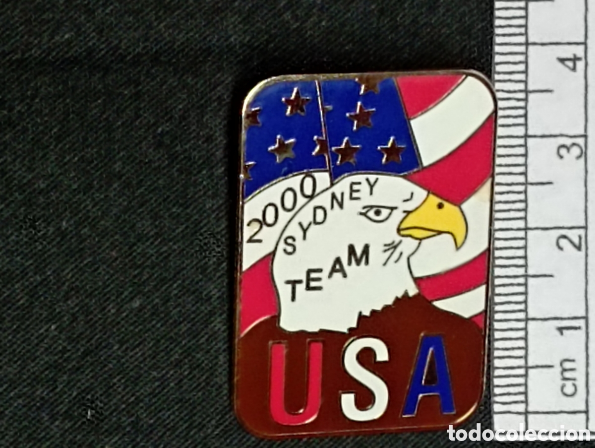Coleccionismo deportivo: Pin USA Team Sidney 2000 - Foto 2