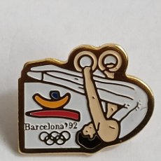 Coleccionismo deportivo: PIN OFICIAL ANILLAS GIMNASIA - BARCELONA1992 ,- JUEGOS OLÍMPICOS