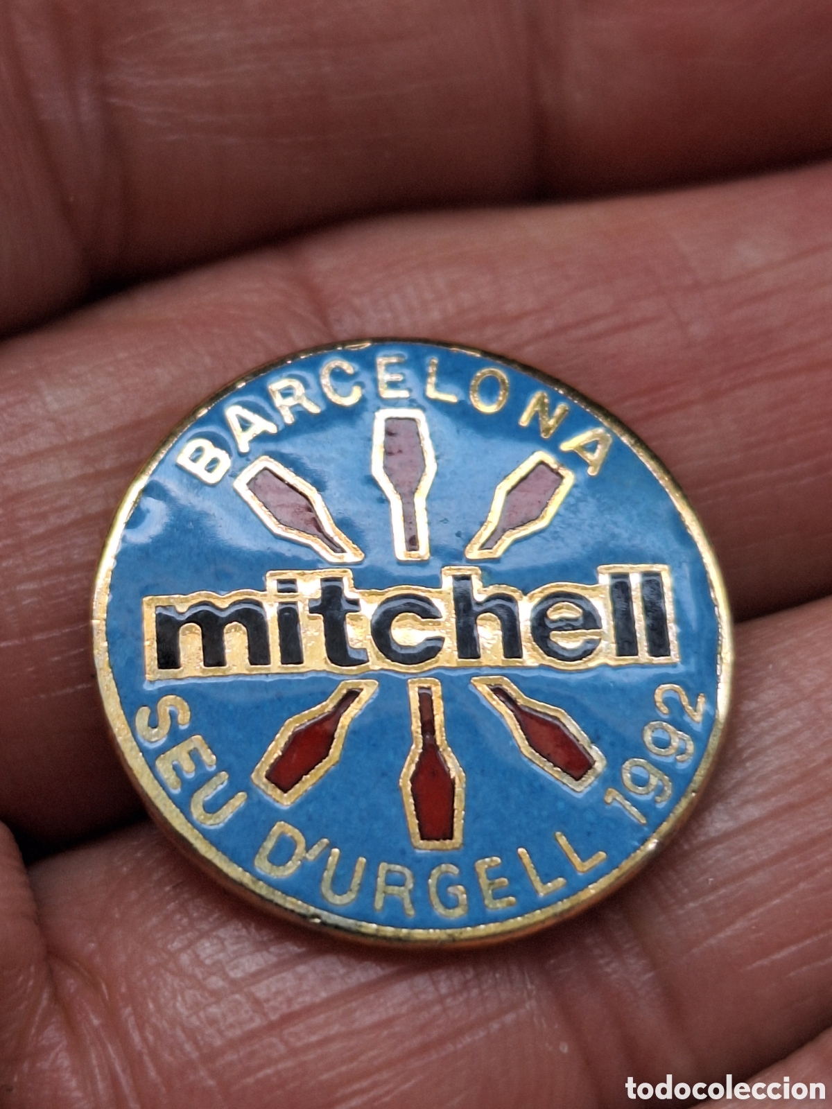 Coleccionismo deportivo: Pin Barcelona 92 Mitchell Olimpiadas - Foto 1
