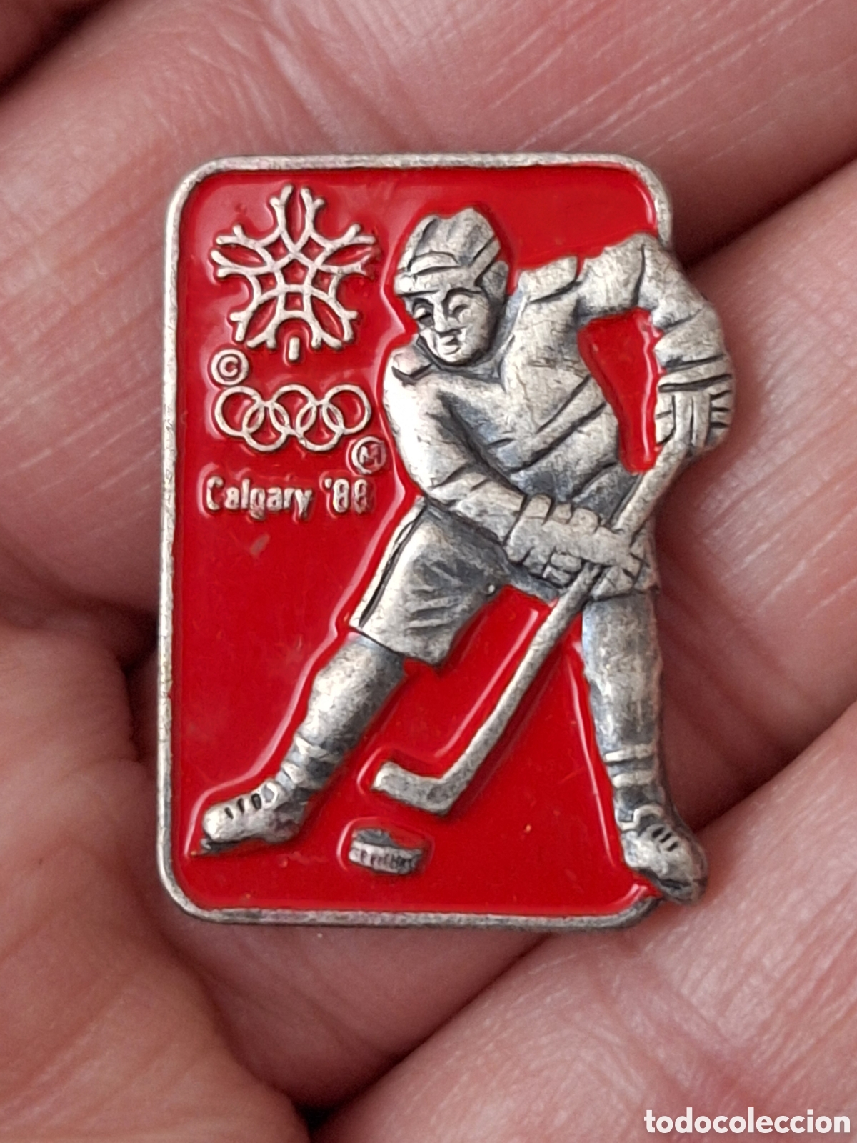 Coleccionismo deportivo: Pin Olimpiadas Calgary 88 - Foto 1