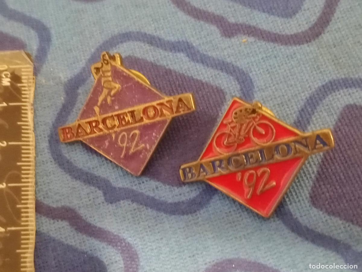 Coleccionismo deportivo: Barcelona 92: 2 pins - Foto 1