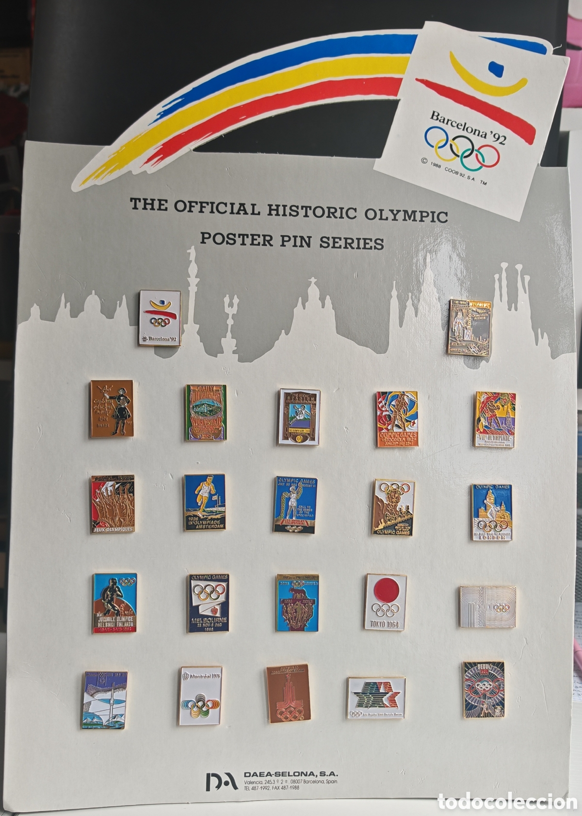 Sammelleidenschaft Sport: Serie de pin de cartel juegos ol&iacute;mpicos oficiales