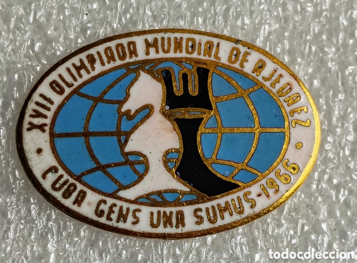 Coleccionismo deportivo: PIN AJEDREZ, XVII, OLIMPIADAS, CUBA 1966