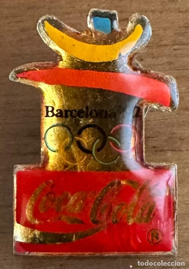 Coleccionismo deportivo: PIN BARCELONA 92 COCA-COLA - Foto 1