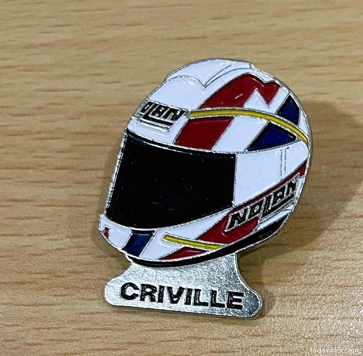 Coleccionismo deportivo: PIN CASCO NOLAN DE MOTOCICLISMO DEL PILOTO &Aacute;LEX CRIVILL&Eacute;
