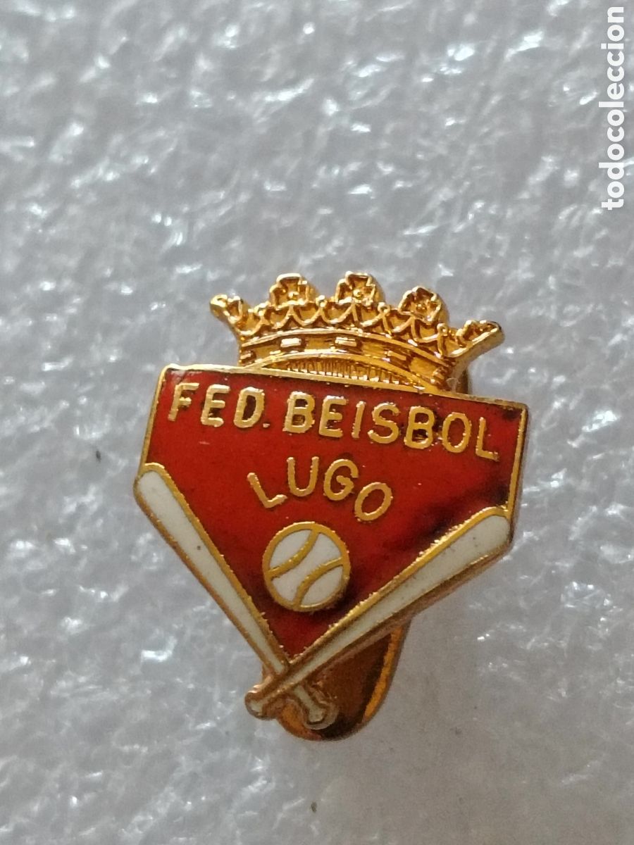 Coleccionismo deportivo: PIN OJAL, FEDERACI&Oacute;N BEISBOL LUGO