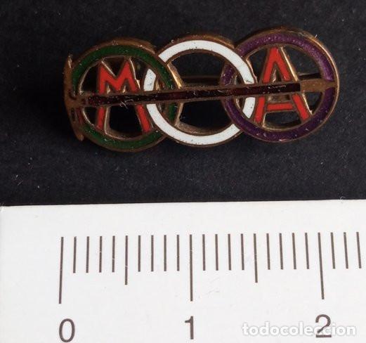 Coleccionismo deportivo: INSIGNIA DE ALFILER - CLUB MONTA&Ntilde;EROS DE ARAGON