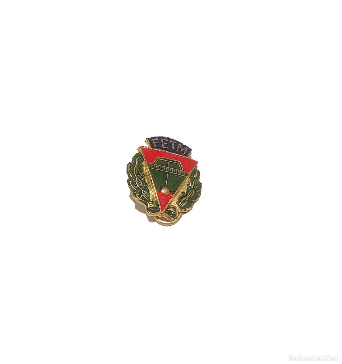 Colecionismo desportivo: Antigua insignia aguja de solapa- Federaci&oacute;n Espa&ntilde;ola de Tenis de mesa