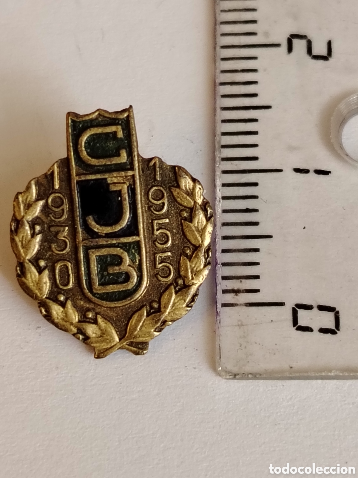 Coleccionismo deportivo: Insignia 25 aniversario Club Juventud Badalona 1930-1955