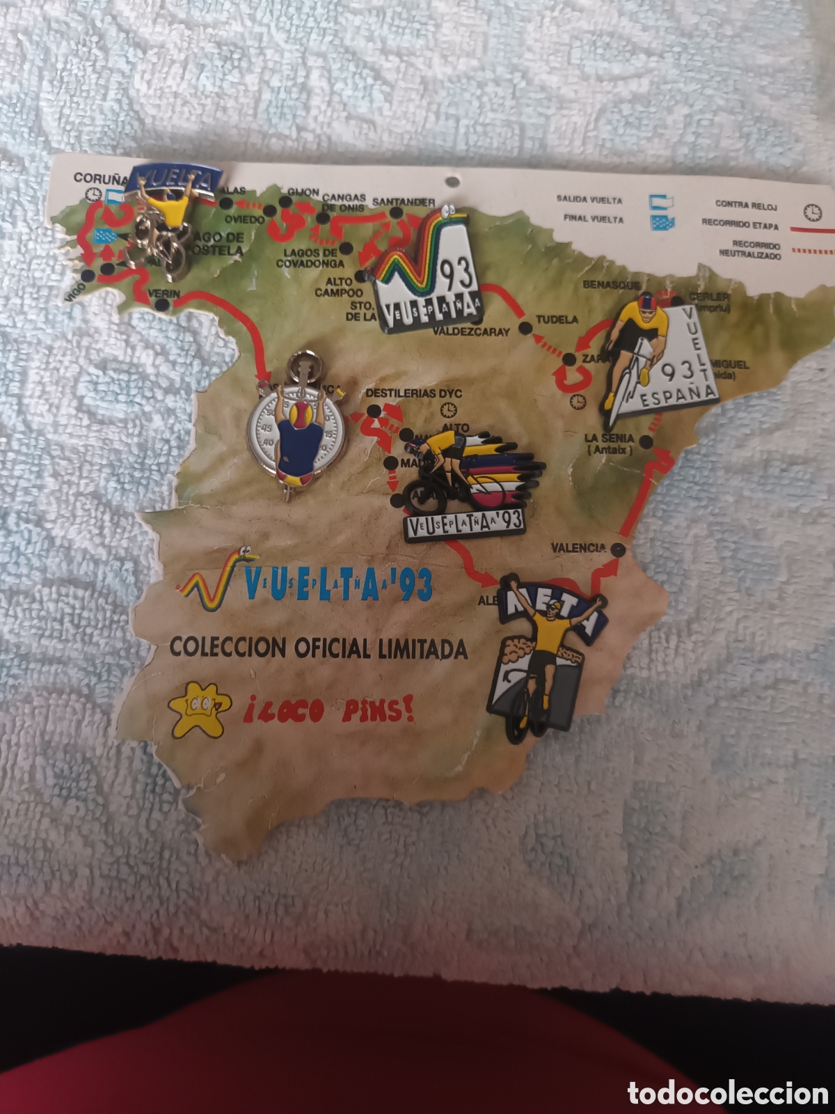 Coleccionismo deportivo: Pins coleccion limitada vuelta ciclista '93