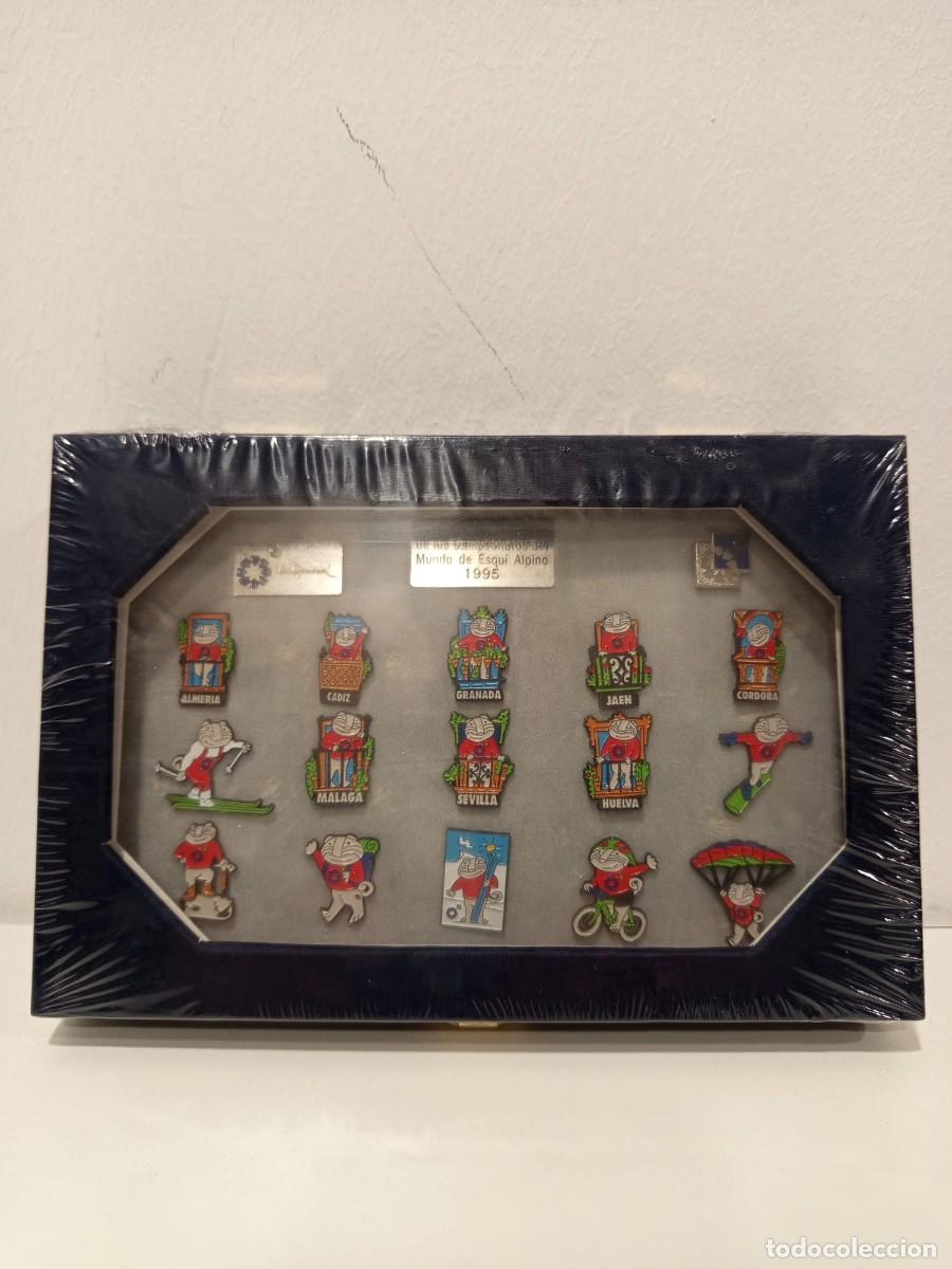 Sports collectibles: Coleccion completa de Insignias conmemorativas de los Campeonatos del Mundo de Esqu&iacute; Alpino 1995