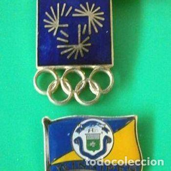 Sports collectibles: 2 Pins Olimpiadas Canada - Pin Atlanta TORONTO 96 y Winnipeg - Juegos Olimpicos 1996 (RARO)
