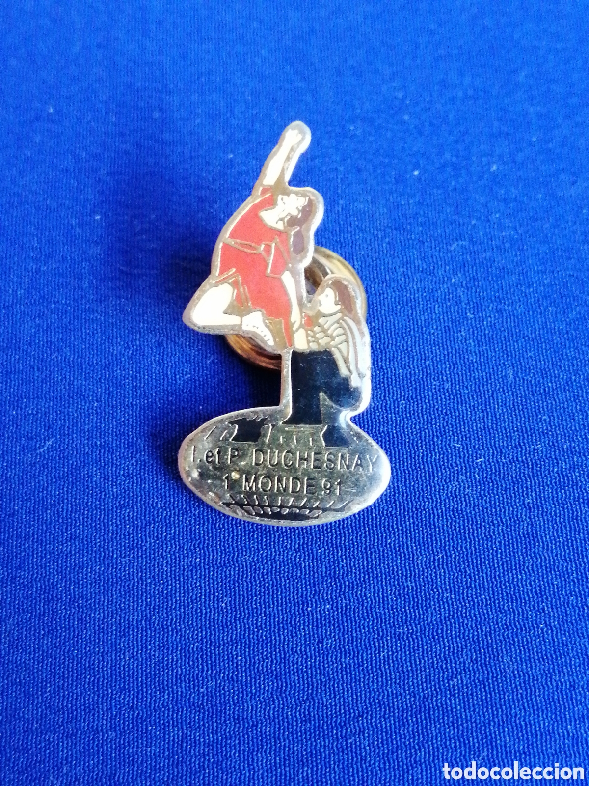 Sports collectibles: PATINAJE ART&Iacute;STICO P. DUCHESNAY 1 MONDE 91 PIN