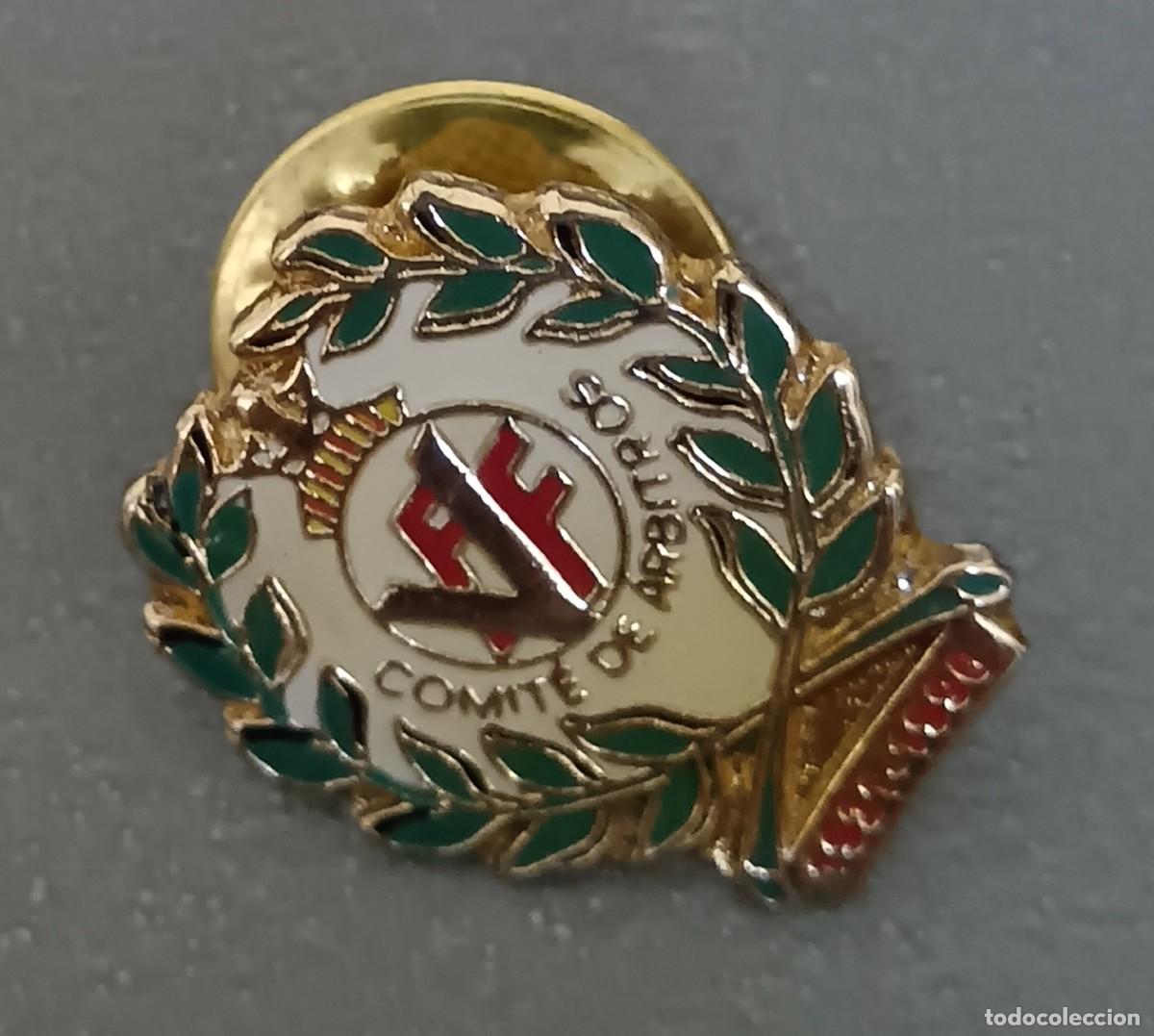 Coleccionismo deportivo: PIN SOLAPA COMIT&Eacute; &Aacute;RBITROS F&Uacute;TBOL 1921-1996 1,5 CM. DI&Aacute;METRO