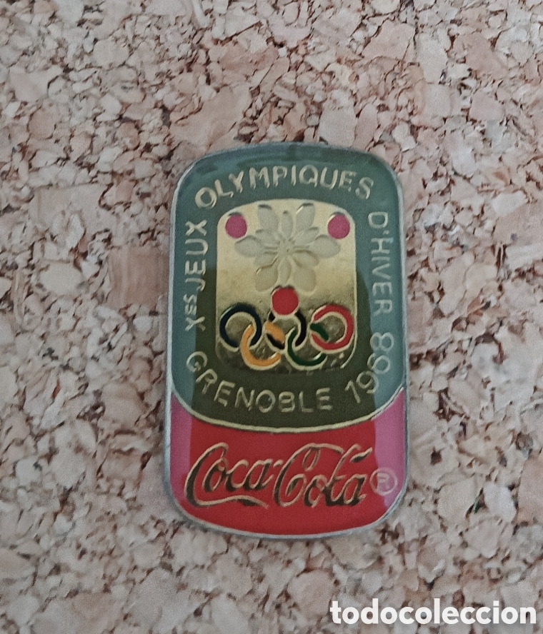 Sports collectibles: PIN COCA COLA- OLIMPIADAS INVIERNO GRENOBLE