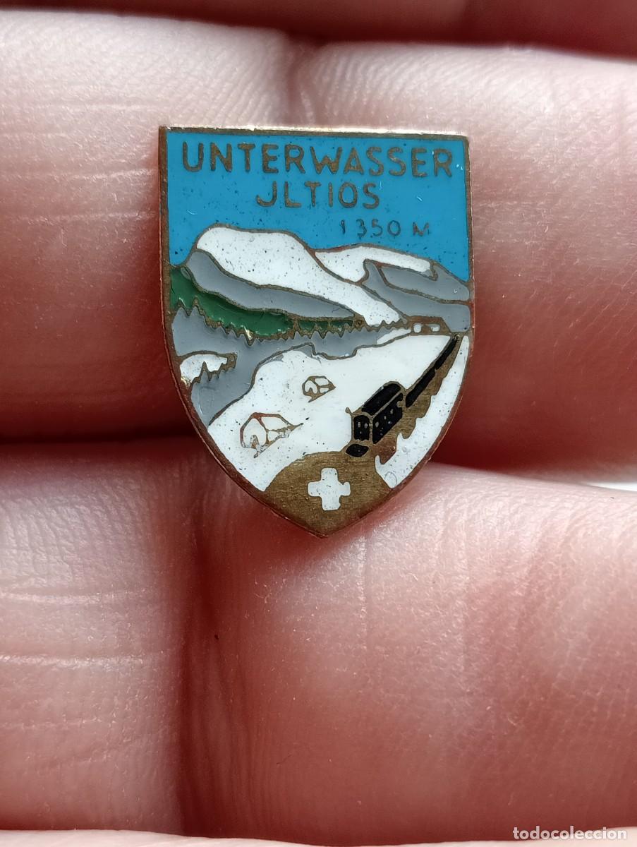 Coleccionismo deportivo: INSIGNIA MONTA&Ntilde;A ESQUI ALPINISMO MONTA&Ntilde;ISMO UNTEREWSSERT JLTIOS PINS ALFILER SKY