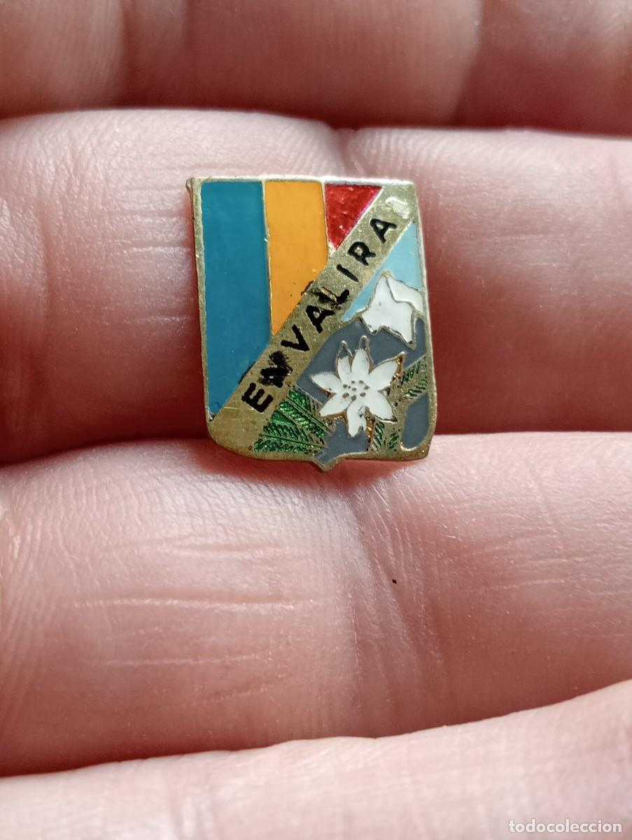 Coleccionismo deportivo: INSIGNIA MONTA&Ntilde;A ESQUI ALPINISMO MONTA&Ntilde;ISMO ENVALIRIA ANDORRA EDELWEISS PINS ALFILER SKY