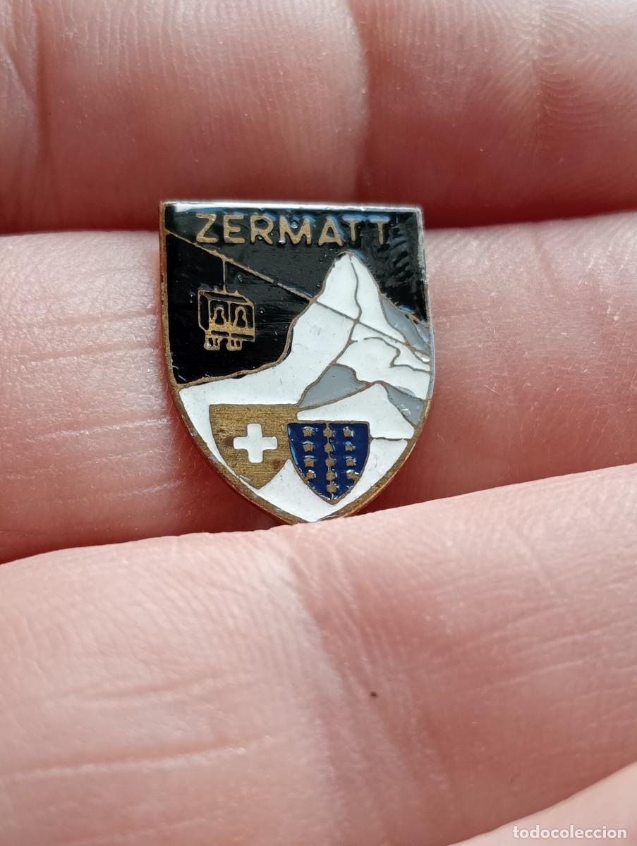 Coleccionismo deportivo: INSIGNIA MONTA&Ntilde;A ESQUI ALPINISMO MONTA&Ntilde;ISMO ZERMATT SUIZA EDELWEISS PINS ALFILER SKY