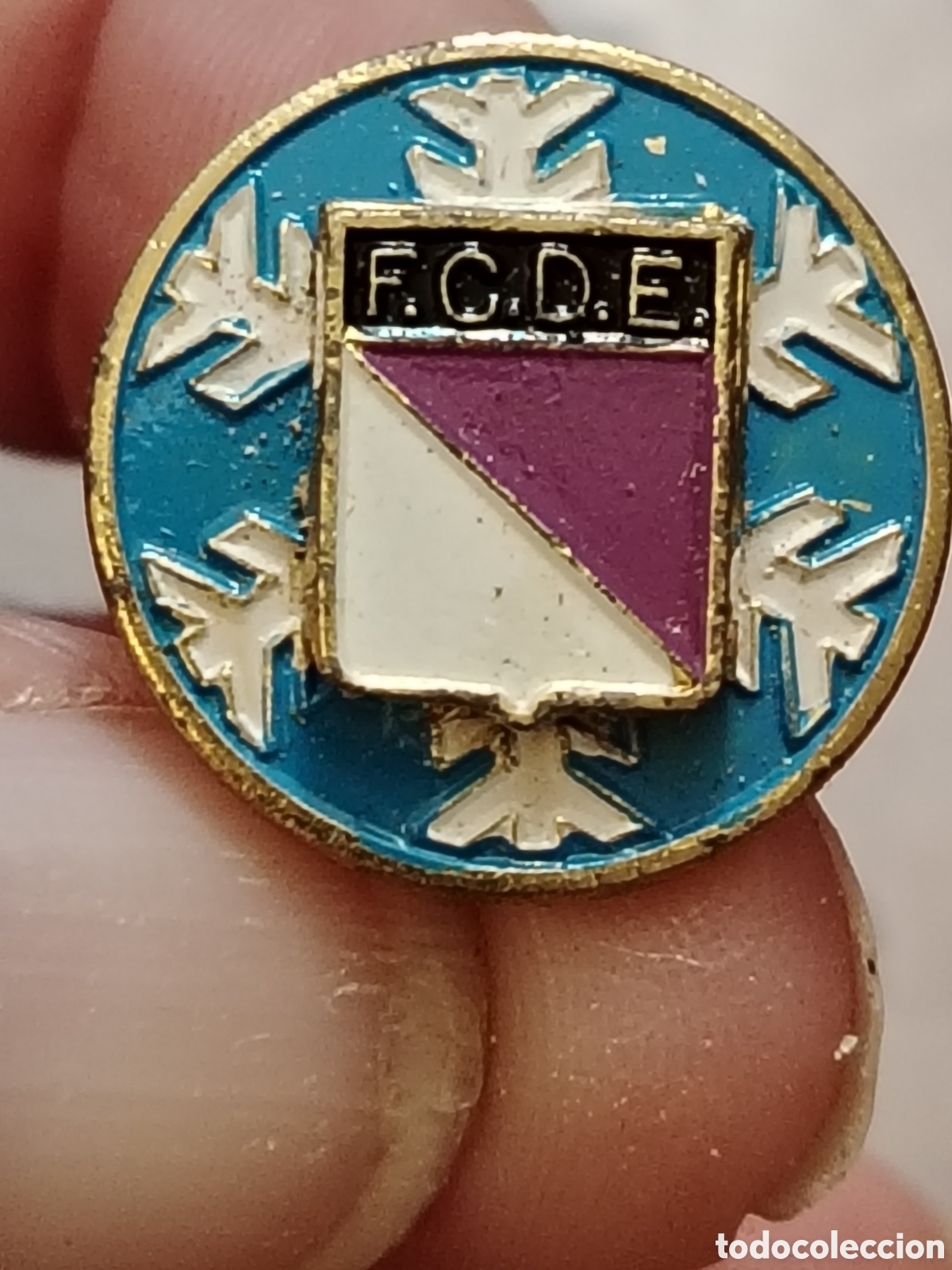 Coleccionismo deportivo: Insignia Federaci&oacute;n Castellana de deportes de escalada