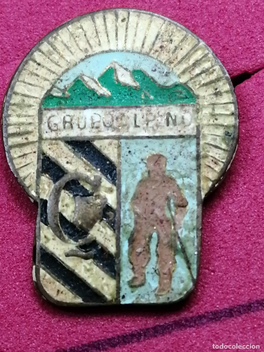 Sammelleidenschaft Sport: PINS 1957 &Uacute;NICA INSIGNIA OJAL GRUPO ALPINO C. MONTA&Ntilde;A A&Ntilde;OS 50 MUY RARA PA&Iacute;S VASCO M&Eacute;XICO