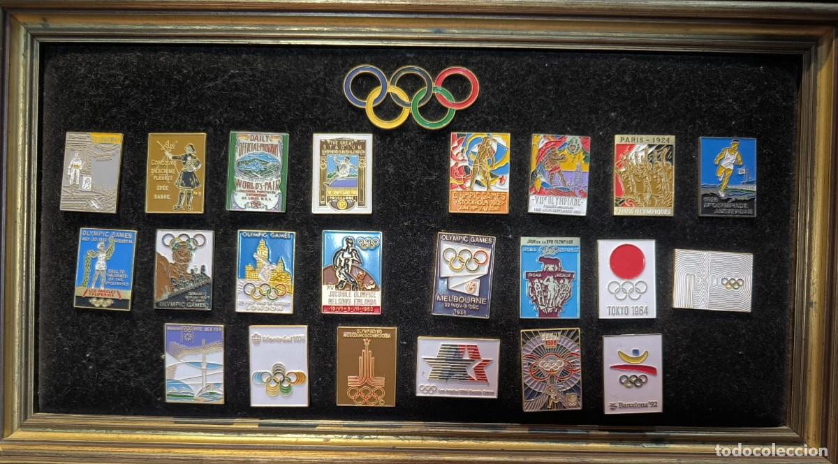 Coleccionismo deportivo: Pins Carteles Olimpiadas