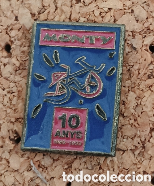 Coleccionismo deportivo: PIN 10&deg; ANIVERSARIO BICICLETAS MONTY 1983-1992