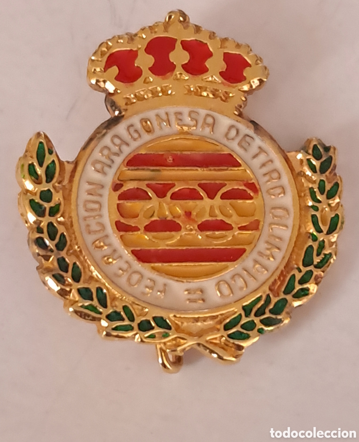 Coleccionismo deportivo: Insignia Federaci&oacute;n Aragonesa de Tiro Ol&iacute;mpico