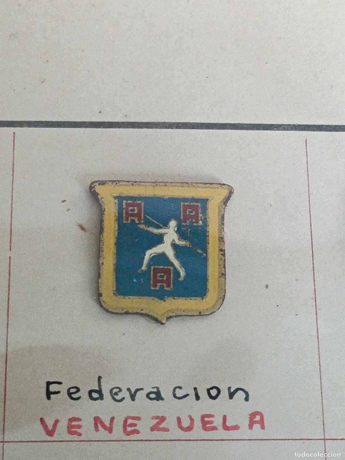 Coleccionismo deportivo: Antiguo pin federaci&oacute;n deportes atl&eacute;tica Venezuela (aaa) insignia muy rara colecci&oacute;n a&ntilde;os 1950/60