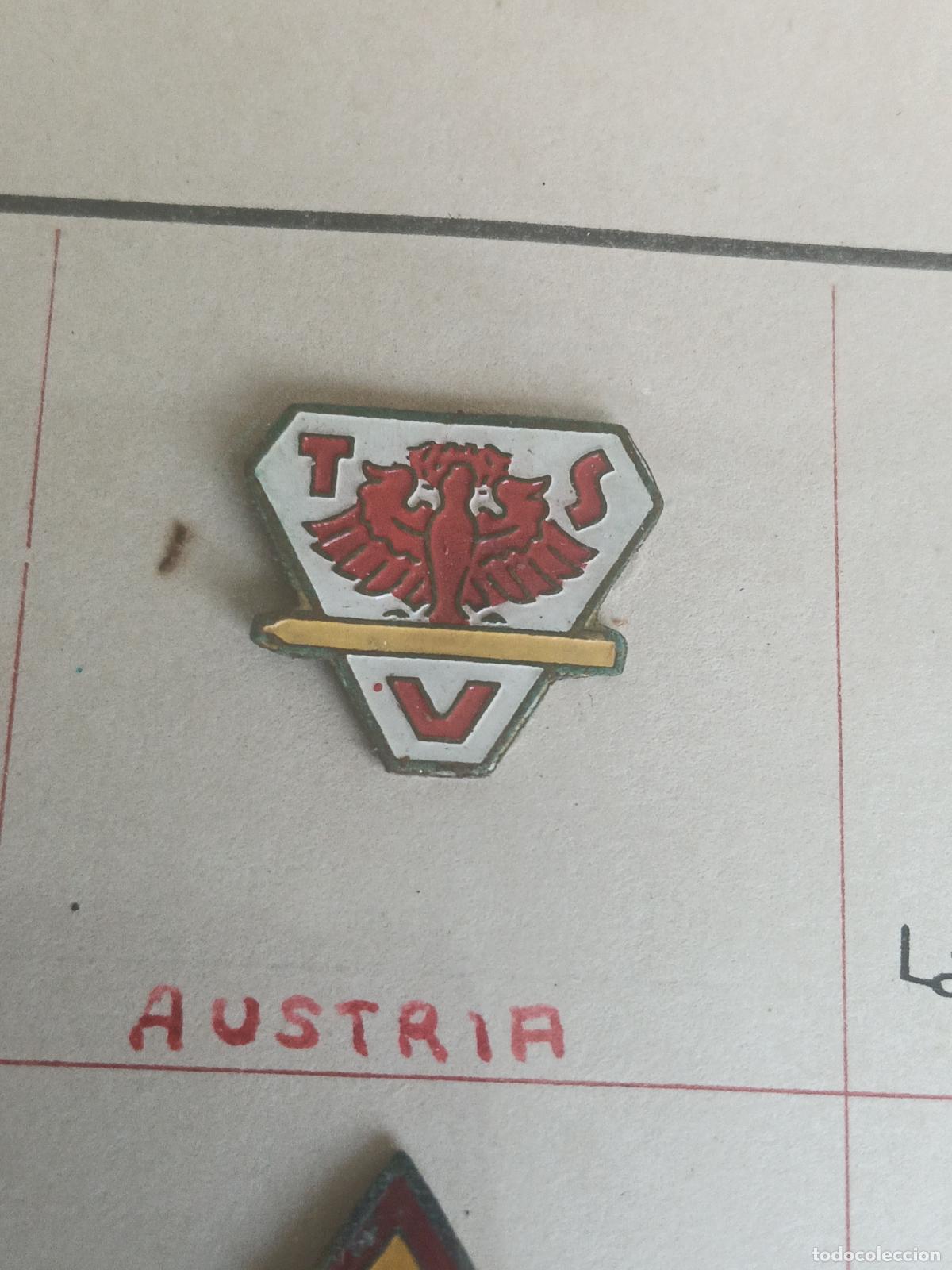 Coleccionismo deportivo: Antiguo pin federaci&oacute;n equipo o asociaci&oacute;n esqu&iacute; Austria tsv insignia antigua Austria a&ntilde;os 50