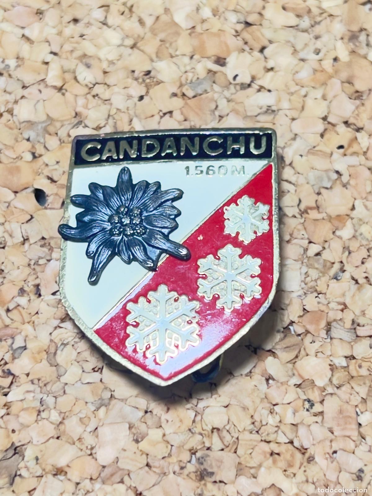 Coleccionismo deportivo: Insignia aguja deporte invierno esqu&iacute; alpino excursi&oacute;n CANDANCH&Uacute;