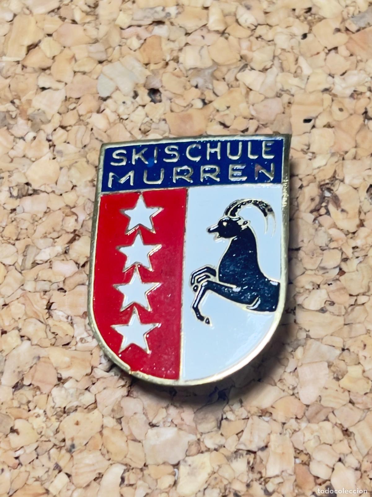 Coleccionismo deportivo: Insignia aguja deporte invierno esqu&iacute; alpino excursi&oacute;n SKISCHULE MURREN