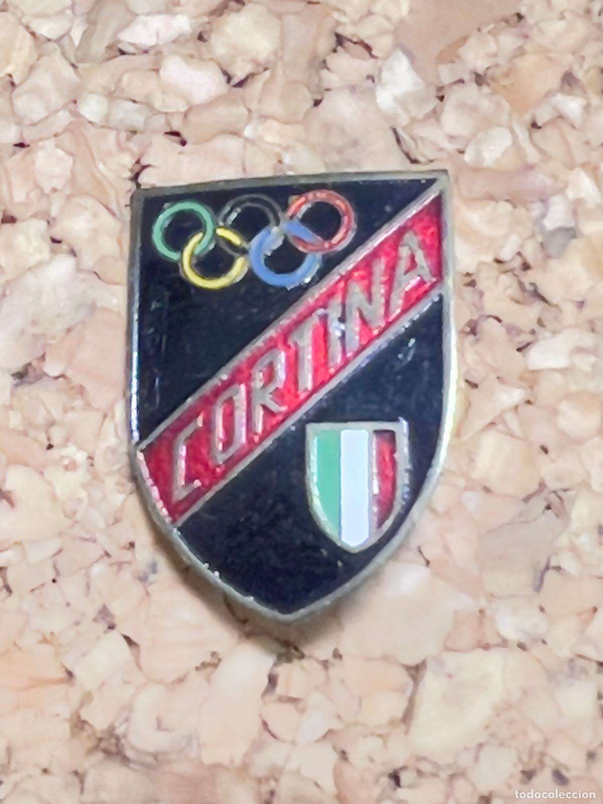 Coleccionismo deportivo: Insignia aguja deporte monta&ntilde;a invierno esqu&iacute; alpino excursi&oacute;n CORTINA ITALIA